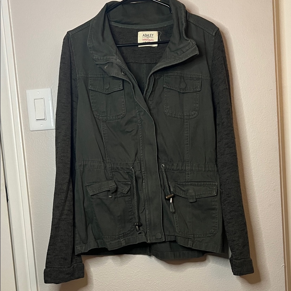 Ashley By 26 International Dark Green Utility Jacket